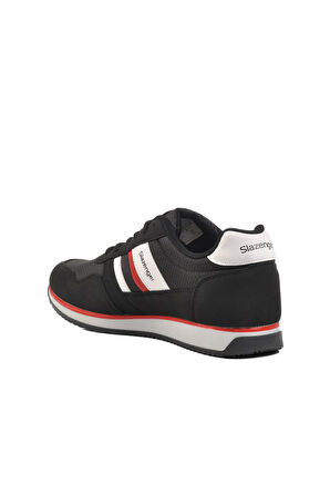 Slazenger Origin M Siyah-Kırmızı Fileli Erkek Spor