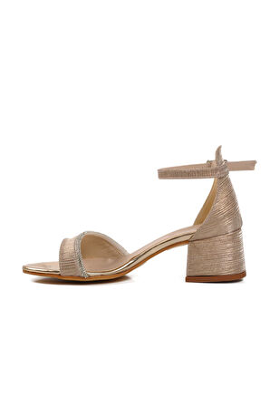 6503 F Altın  Çocuk Abiye Ayakkabı