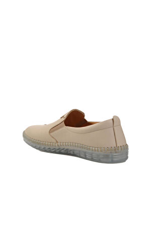 04035 Z Bej Hakiki Deri Kadın Günlük Ayakkabı