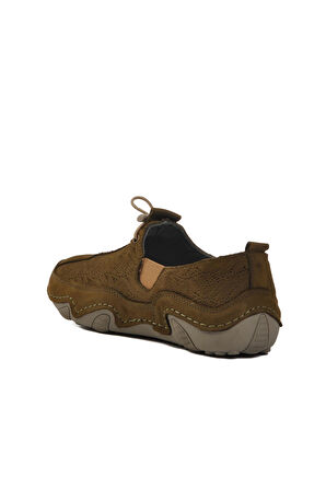 Haki Hakiki Deri Kadın Günlük Ayakkabı 124-3 Z