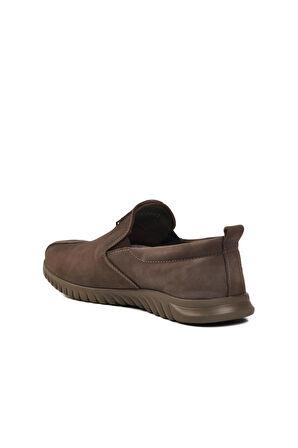 Vizon Nubuk Hakiki Deri Erkek Casual Ayakkabı 152-19028 M