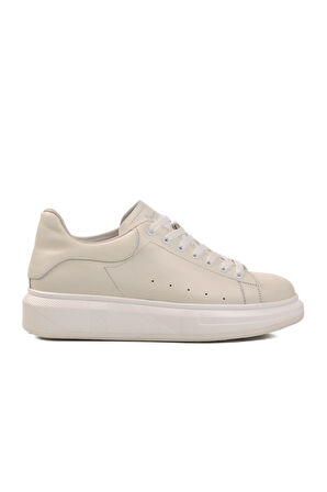 Hakiki Deri Erkek Beyaz Sneaker Marcomen 152-21028 M 