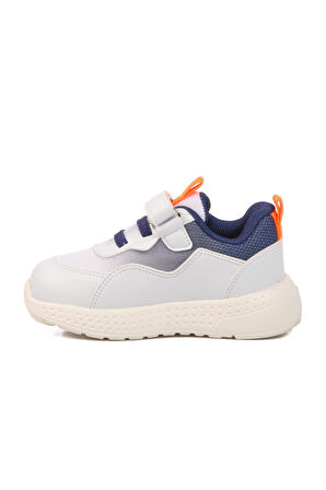 Beyaz Cırtlı Hafifi Kız Çocuk Spor Ayakkabı 1905 B