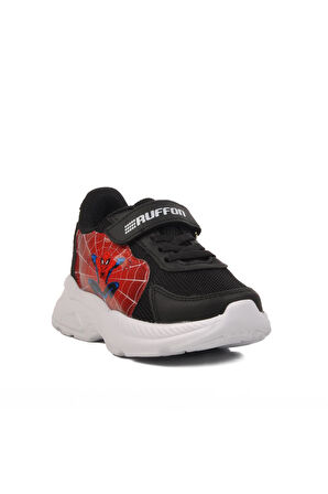 Siyah-Kırmızı Çocuk Spor Ayakkabı Ruffon 2340 P 