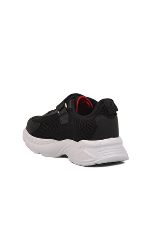 Siyah-Kırmızı Çocuk Spor Ayakkabı Ruffon 2340 P 