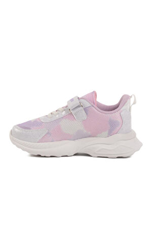 Beyaz-Lila Çocuk Spor Ayakkabı Ruffon 2340 F 