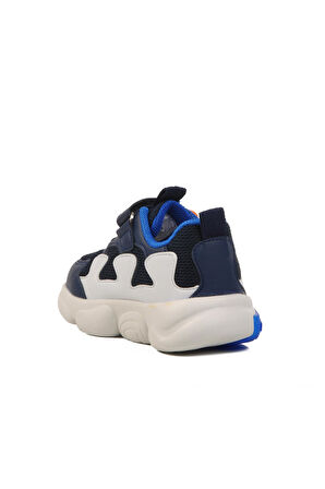 Lacivert Cırtlı Fileli Hafif Erkek Çocuk Spor Ayakkabı 1914 B