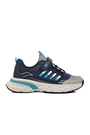 Lacivert Cırtlı Fileli Hafif Erkek Çocuk Spor Ayakkabı 1897 F