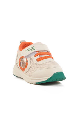 Pepino Krem Cırtlı Fileli Hafif Unisex Çocuk Spor Ayakkabı 1931 İ