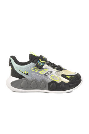 Siyah-Sarı Çocuk Spor Ayakkabı Ruffon 2480 F