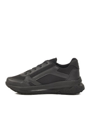 2420 G Unisex Hafif Esnek Siyah Sneaker