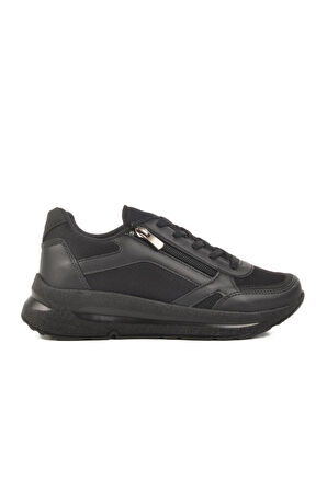 2420 G Unisex Hafif Esnek Siyah Sneaker