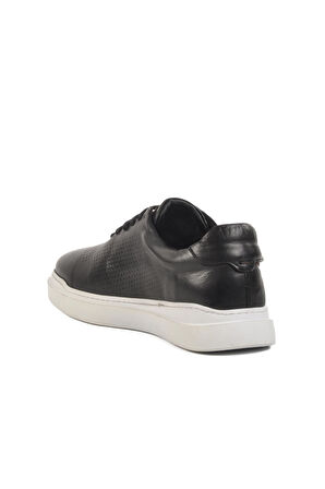 Ayakmod Premium 411 M Siyah-Beyaz Hakiki Deri Erkek Sneaker