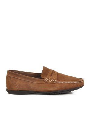 Kazar 3Y0113-163 M Toprak Nubuk Hakiki Deri Erkek Loafer