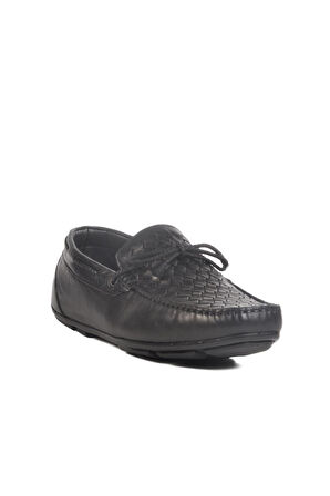 2Y0173Siyah Hakiki Deri Erkek Loafer