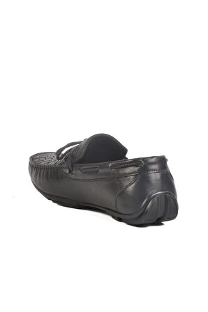 2Y0173Siyah Hakiki Deri Erkek Loafer