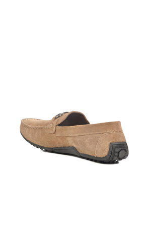 Komcero Welfare 2Y0274-163 M Bej Süet Hakiki Deri Erkek Loafer