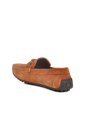 2Y0216 Taba Süet Hakiki Deri Erkek Loafer