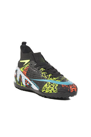 Siyah-F.Sarı Unisex Halı Saha Ayakkabısı Laliga Air 600 G Halısaha 