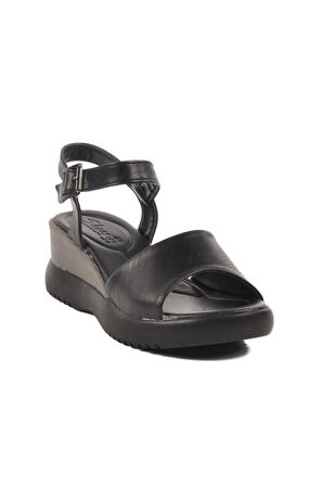 Siyah Kadın Topuklu Sandalet T-003 Z