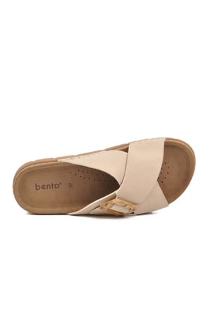 Bej Kadın Terlik Bento 117.001 Z