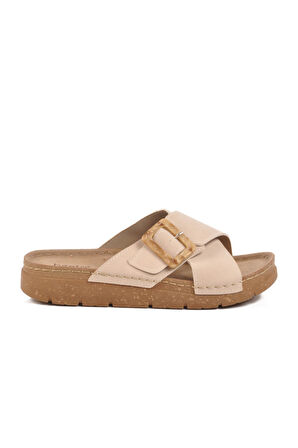 Bej Kadın Terlik Bento 117.001 Z