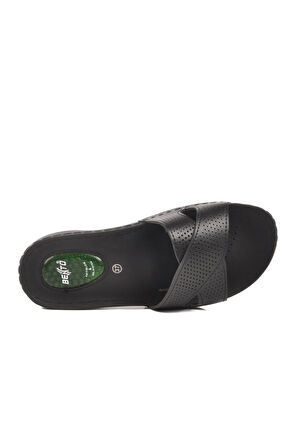 Siyah jel Tabanlı Kadın Terlik Bento 6806 Z 