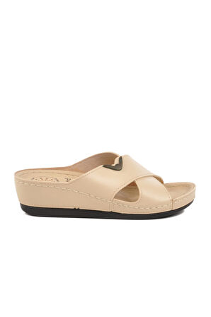 Bej Kadın Terlik Bento 15.047 Z