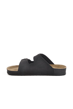 20-972 Z Siyah-Siyah Kadın Terlik