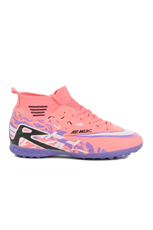 WJ-502 G Pembe Çoraplı Halı Saha Ayakkabısı