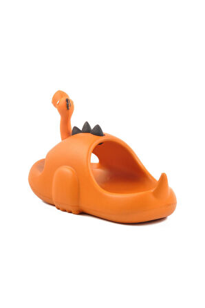 Dinozor P-F Turuncu Hafif Esnek Çocuk Terlik