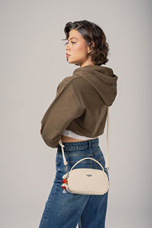 17830 Çanta Beyaz Kadın Sırt Çantası Ccs