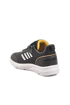 Walkway Fav 100 F Siyah-Beyaz Hafif Esnek Çocuk Spor Ayakkabı