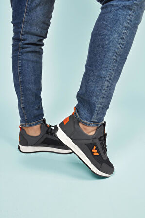 Apollo 166 M Füme Fileli Hafif Erkek Spor Ayakkabı