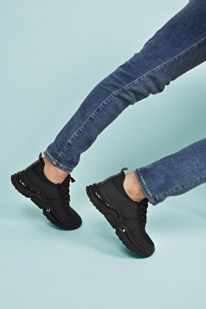 Than 836 M Siyah Fileli Erkek Spor Ayakkabı