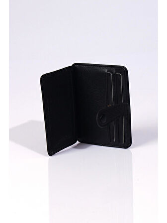 Grande 746 Kartlık Siyah Hakiki Deri Erkek Kartlık