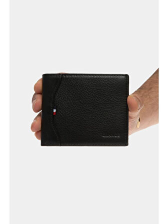 Grande 1744 Cüzdan Siyah Hakik Deri Erkek Kartlık