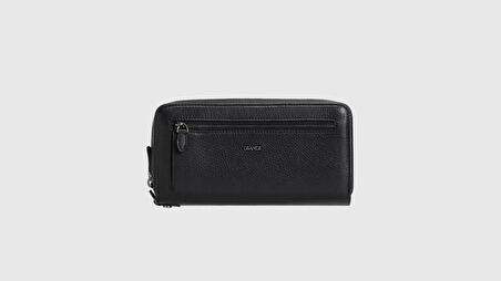 Grande 4274 Siyah Erkek Hakiki Deri Cüzdan