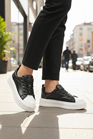 Ayk's Grov 410 G Siyah-Beyaz Mevsimlik Sneaker