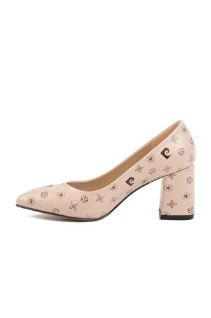 Pierre Cardin 50176 Z Bej-Kahve Kadın Topuklu Ayakkabı