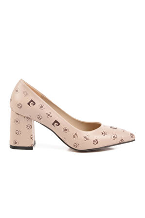 Pierre Cardin 50176 Z Bej-Kahve Kadın Topuklu Ayakkabı