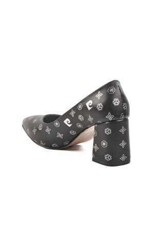 Pierre Cardin 50176 Z Siyah Desenli Kadın Topuklu Ayakkabı