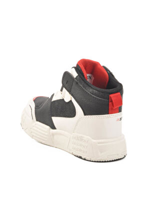 King Uzun P Siyah-Kırmızı Çocuk Sneaker