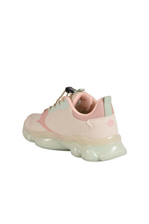 2054  F Krem-Pudra-Su Yeşili Çocuk Mevsimlik Spor Ayakkabı
