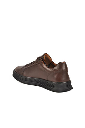 WALKway 2516 M ( Büyük Numara ) Kahve Hakiki Deri Erkek Günlük Ayakkabı