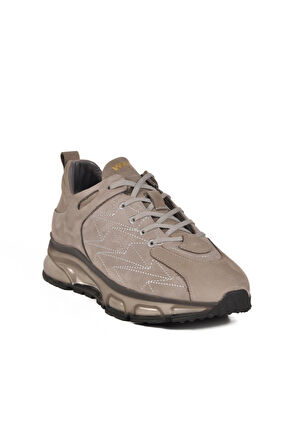 WALKway 2623 M Gri Hakiki Deri Erkek Sneaker