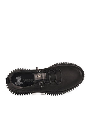 Venüs 25405003K Z Siyah Nubuk Hakiki Deri Kadın Günlük Ayakkabı