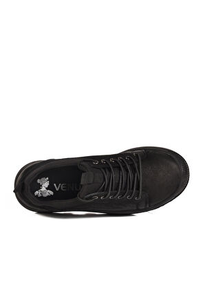 Venüs 2551701K Z Siyah Nubuk Hakiki Deri Kadın Günlük Ayakkabı