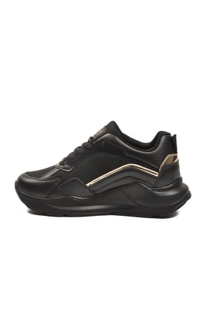 051 G Siyah-Altın Unisex Snekaer Grijak 