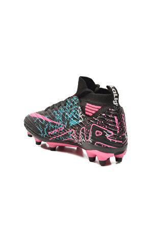 Air 600 F Krampon Siyah-Fuşya Çocuk Halı Saha Ayakkabısı